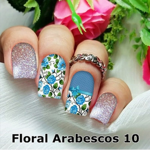 Peliculas/adesivos Unhas Country Cowboy Cowgirl Ct7