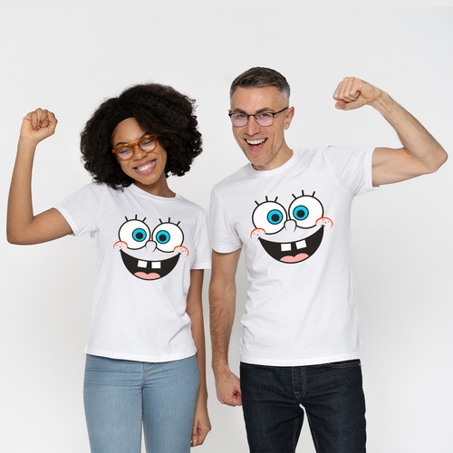 Playera Unisex De Bob Esponja Cara