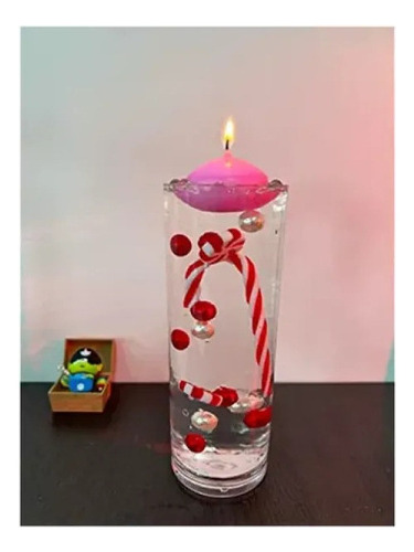 Perlas Flotantes En Jarrón Navideño