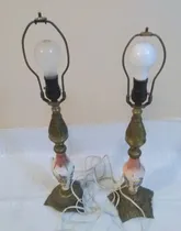 Comprar Lámparas De Mesa Antiguas De Porcelana Y Bronce