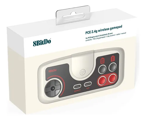 Gamepad Pce Inalámbrico De 8 Bits, 2,4 G, Para Pc Engine Min