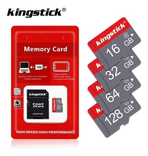 Imagem 1 de 2 de Cartão Memória Micro Sd 32 Gb Kingstick Classe 10 +adaptador