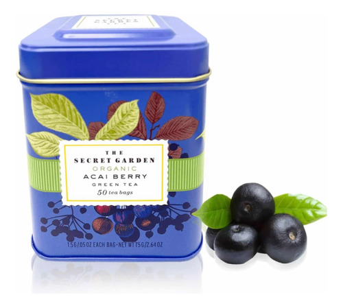 Te Verde De Acai Berry Orgánico The Secret Garden Tea 50bags