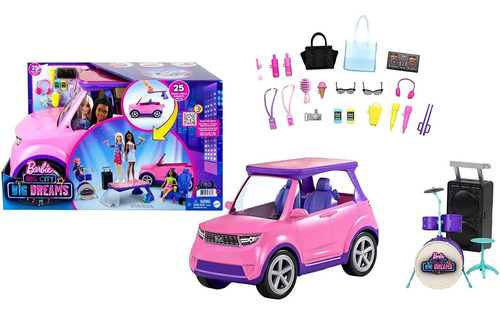 Set De Juego Barbie Big City Big Dreams Transforming Vehicle