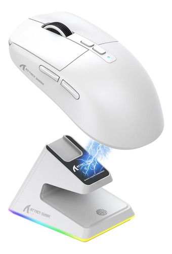 Ratón Bluetooth Attack Shark X6 Paw3395, Conexión Trimodo
