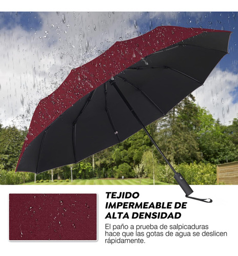 A Paraguas Plegable De La Luvia Y Sombrilla De Protección Uv