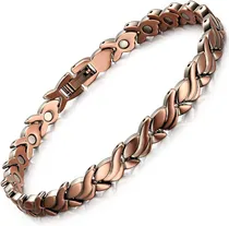 Comprar Cobre Puro Mujer Pulsera Tratamiento Magnético Para Artritis