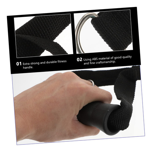 Agarraderas Tipo D Nylon Material, Gimnasio Maneral Polea