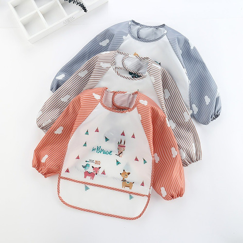 Babero De Alimentación Para Bebés Kids Art Smock, Impermeabl