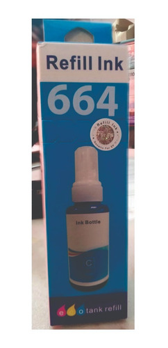 Imagen 3 de 5 de Tinta Para Impresoras Dye Serie L Modelo 664 Genérica Cmyk
