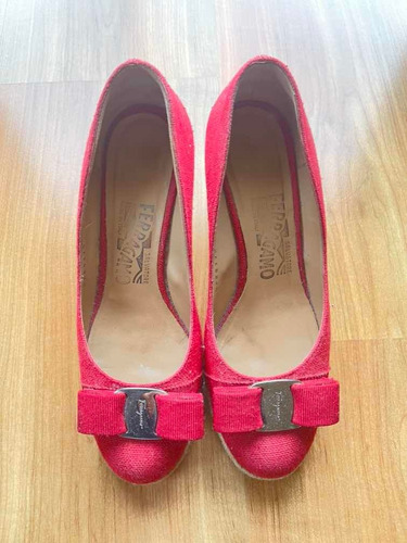 Zapatos Ferragamo Mujer No 3 Rojos