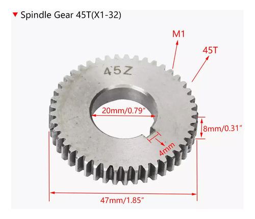 Juego De Engranajes De Microfresado Sieg X1/sx1/sx1l/sogi S1