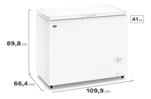 Imagen 4 de 4 de Freezer Horizontal Gafa Blanco Inverter 280lts Fghi300b-l