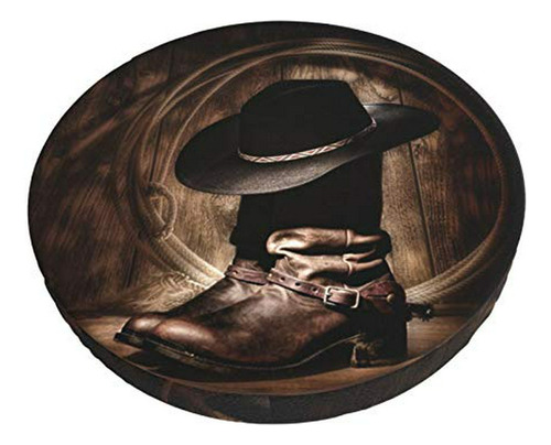 Ouqiuwa Vintage American Western Cowboy Hat Y Boot Bar Tabur