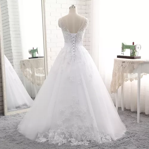 Vestido De Noiva Com Brilho Princesa Lindo Casamento 'e150