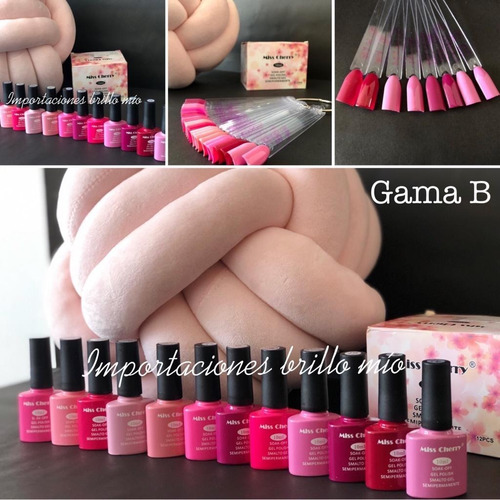 Imagen 4 de 9 de Gel Uv/led Miss Cherry Gama B 10ml Gel Semipermanente C/12pz