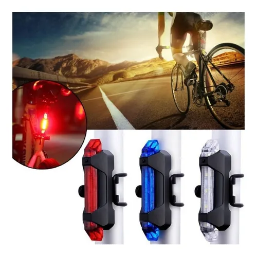 Luces de LED para bicicletas accesorios USB recargable impermeable + Luz  Trasera