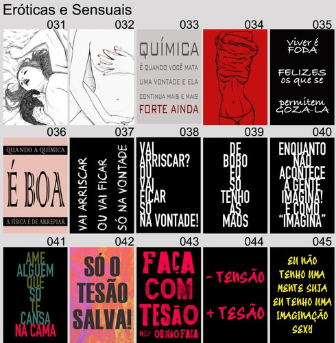 Imagem 2 de 10 de Kit 08 Placa Decorativa Sensuais Erótica Sexy
