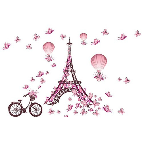Adhesivos De Pared Torre Eiffel Romance París