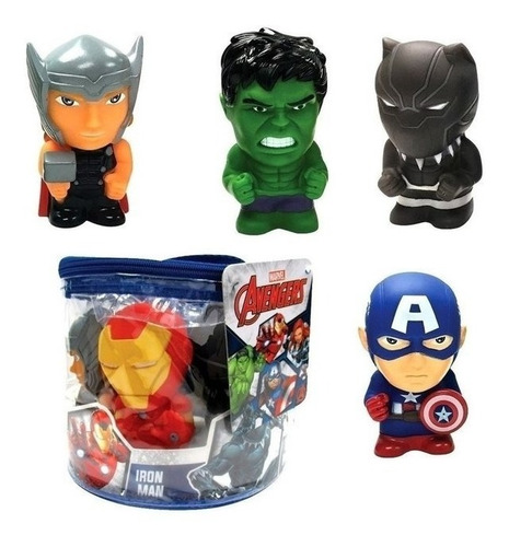 Set 5 Muñecos Avengers Estilo Funko Pop 12cm Giro Didactico