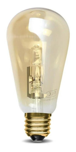 Lampada Edison Halogena St64 Pera 42w Ambar 127v Flc