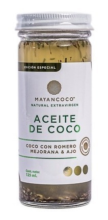 Aceite Gourmet Coco, Ajo, Romero Y Mejorana 125 Ml