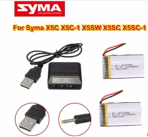 1 Bateria Recargable Para Drone Syma X5c1, X5sw Y Otros Mode