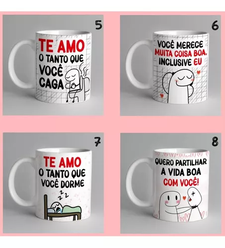 Caneca Bento Flork Meme Divertida Meu Amor por Você