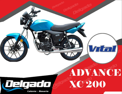 Moto Vital Advance Xc 200 Financiada 100% Hasta En 60 Cuotas