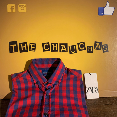 Camisa Red Cuadros De Zara Slim Fit