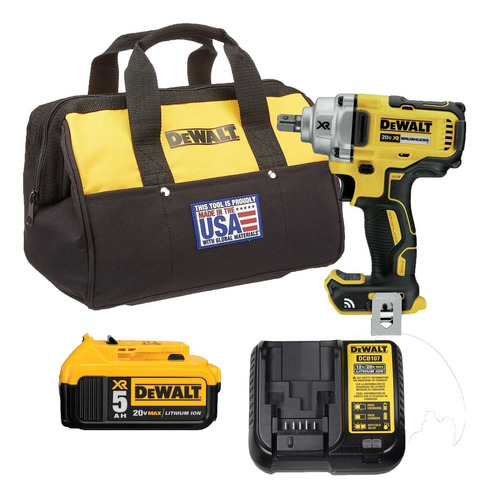 Llave Impacto Con Localizador  Dewalt + Bat 5 Amp  Ph Ventas