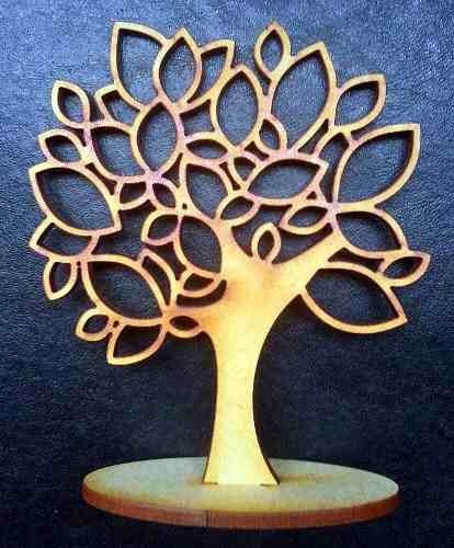 Imagen 3 de 7 de 60 Árboles De La Vida Fibrofacil Madera Souvenir Pintar 15cm