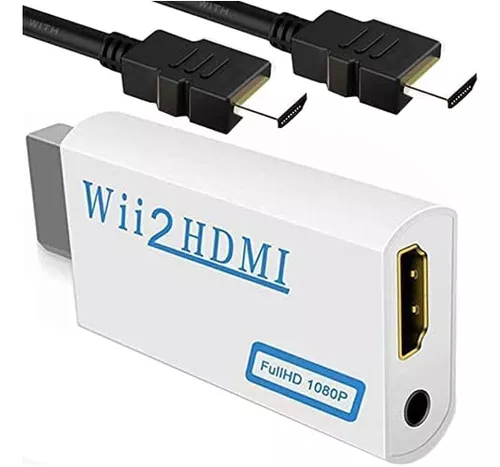 Versión Mejorada Wii A Hdmi Convertidor + Cable Hdmi De Alta