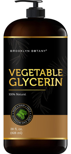 Brooklyn Botany Glicerina Vegetal Para Piel, Cabello Y Unas 