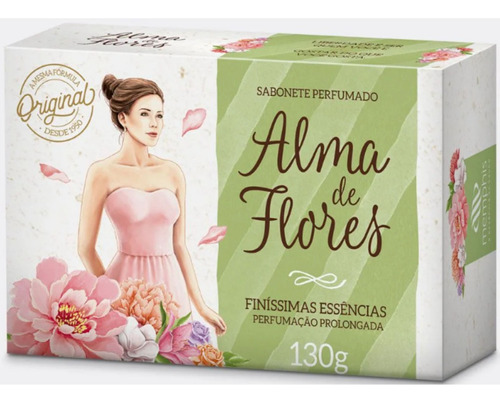 Kit Sabonete Perfumado Alma Flores Original 130g