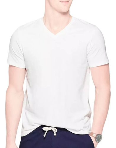 Pack 3 Polos Cuello V Para Hombre De 100% Algodón