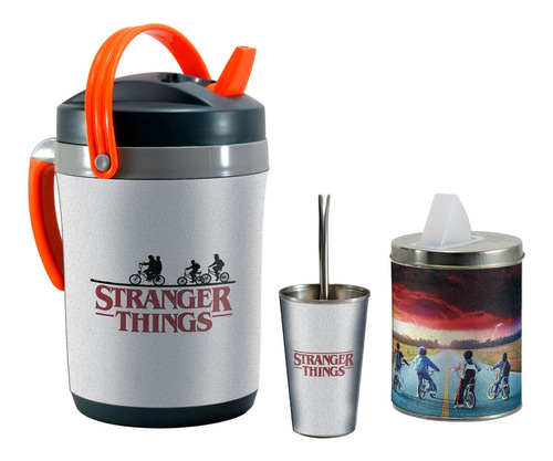 Set Kit Terere Bidon Termico Termolar, Stranger Things