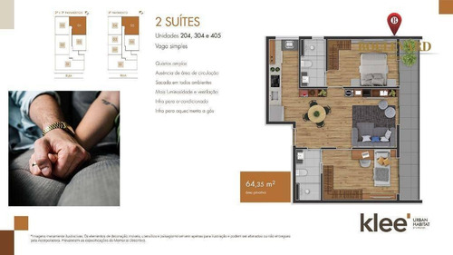 Imagem 12 de 13 de Apartamento No Klee Urban Habitat, Com 2 Dormitórios À Venda Por R$ 491.900 - Mossunguê - Curitiba/pr - Ap0369