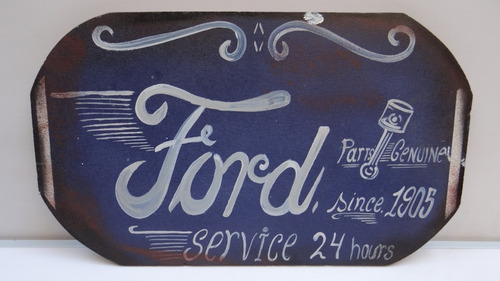 Letrero Estilo Antiguo ,ford