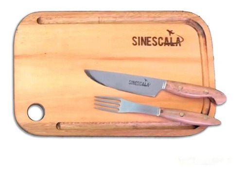 Kit Tabla Asado Y Cuchillo Personalizado