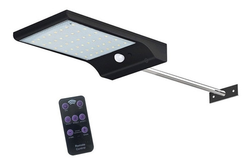 Lampara Solar 48 Led Prende Toda La Noche Con Control Remoto