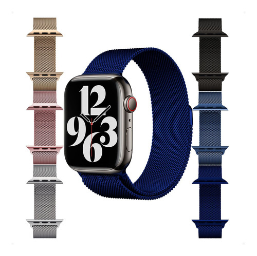 Malla Reloj Apple Watch Metálica Milanese Magnética Kubo