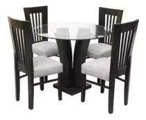 Comprar Dmuebles Comedor 4 Sillas Sensation Acabado Nogal 
