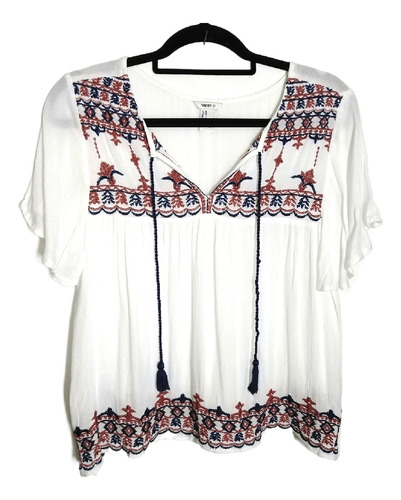 Blusa Forever 21 Bordada Talle M 