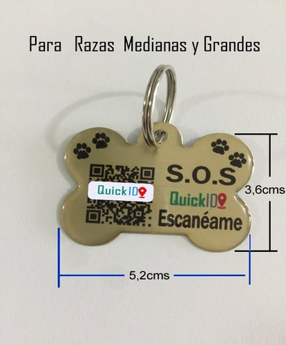 Placa Identificadora Inteligente Para Perro Con Gps Pasivo 1