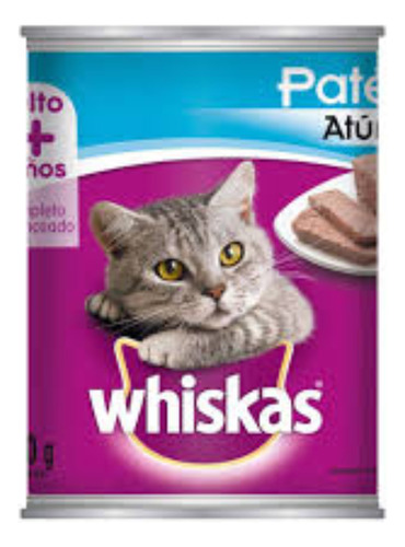 80 Latas Whiskas Grandes Sabor Pate Res Y Atún 350 Gr