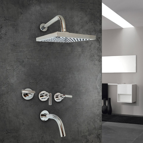 Juego Baño Completo Aqualaf Aqua Lever Cromo Cuota