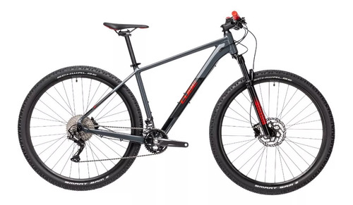 Mountain bike Cube Attention  2021 R29 L 12v frenos de disco hidráulico cambio SRAM SX Eagle color gris/negro/rojo  