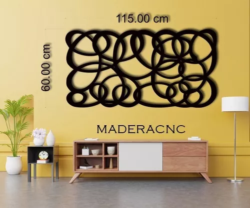 Cuadro Decorativo Moderno de Madera MDF Abstracto Incluye 15 Cuadrados de  Diferente Tamaño y Color