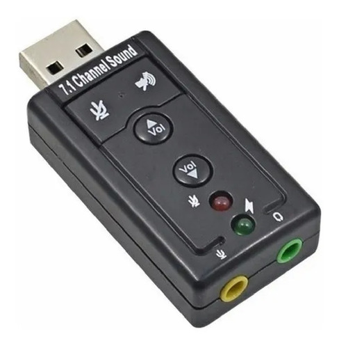 Adaptador Usb 2.0 Tarjeta De Sonido 7.1 Canales Audio 3d Pc